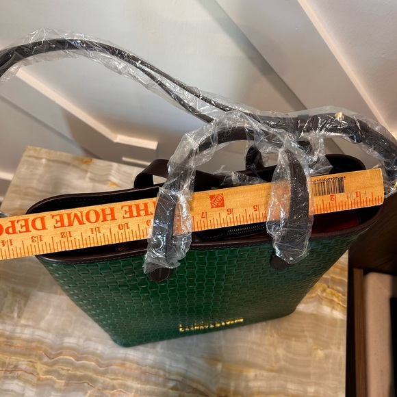 Dooney & Bourke Forest Green Woven Tote - Picture 6 of 7